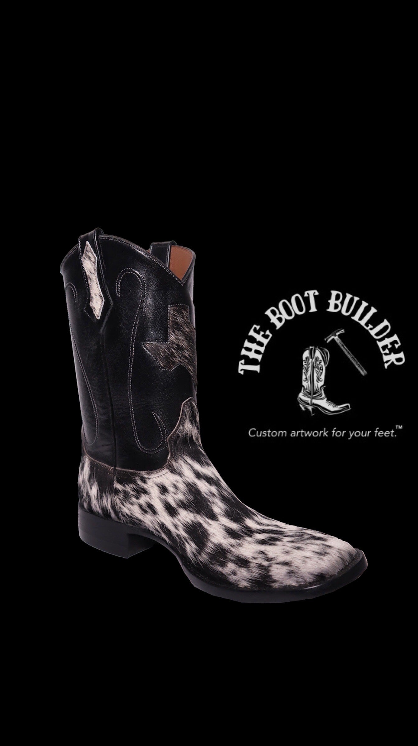Cowhide with fur